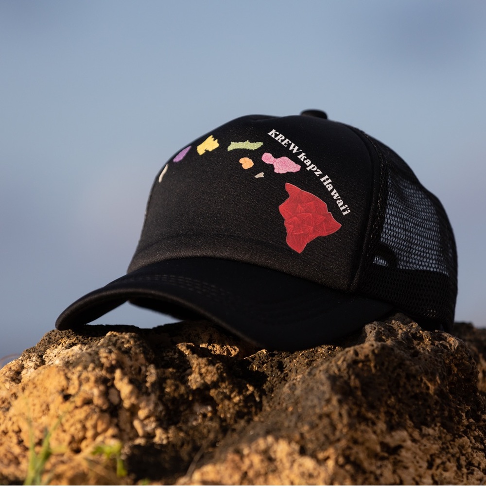 Black Keiki Kapz island snapback hat